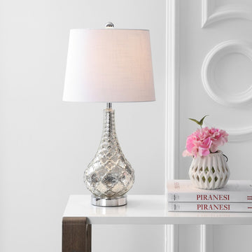 Darren 25.5" Glass LED Table Lamp - JONATHAN Y